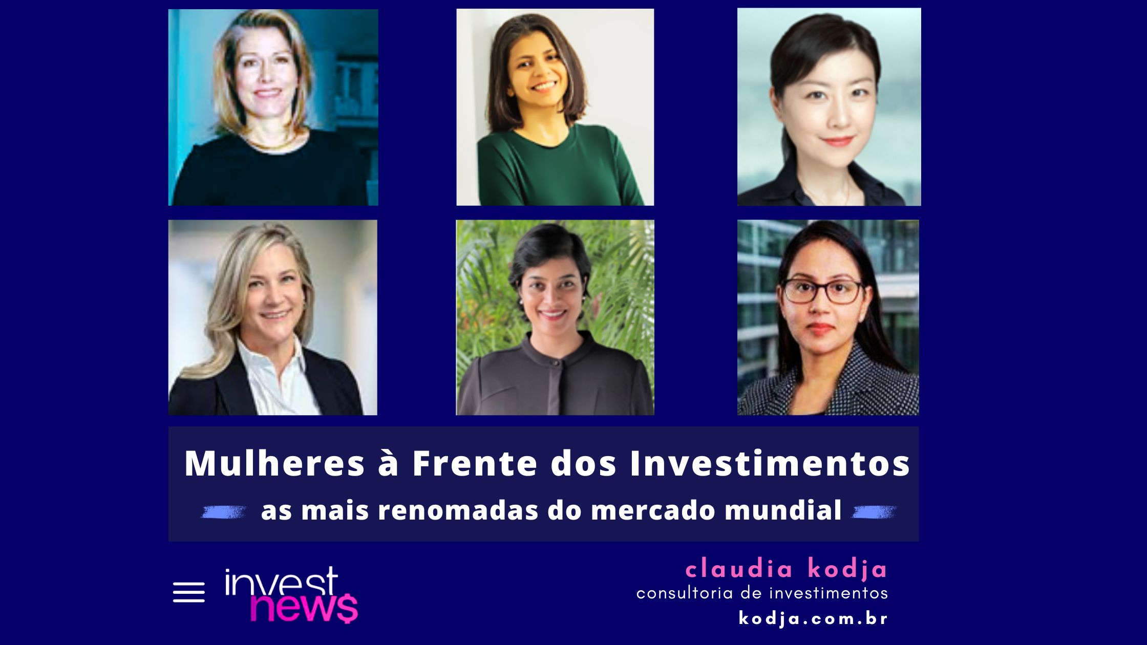 MULHERES À FRENTE DOS INVESTIMENTOS